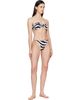 BALMAIN BALMAIN Black & White Bandeau Bikini - 4