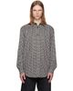 BALMAIN BALMAIN Black & White Monogram Loose Shirt - 1