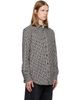 BALMAIN BALMAIN Black & White Monogram Loose Shirt - 2
