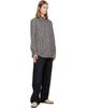 BALMAIN BALMAIN Black & White Monogram Loose Shirt - 4
