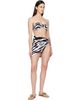 BALMAIN BALMAIN Black & White Tie Sarong Cover-Up Skirt - 4