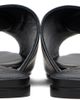 BALMAIN BALMAIN Black Anthem Flat Calfskin Leather Sandals - 2