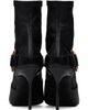BALMAIN BALMAIN Black Anthem Stretch Leather Ankle Boots - 2