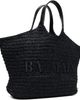 BALMAIN BALMAIN Black 'BALMAIN' Crochet Tote - 2