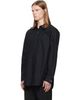 BALMAIN BALMAIN Black 'Balmain Paris' Cotton Poplin Shirt - 4