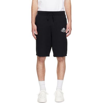 BALMAIN BALMAIN Black 'Balmain' Vine Print Sweat Shorts