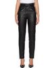 BALMAIN BALMAIN Black Biker Leather Trousers - 1