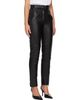 BALMAIN BALMAIN Black Biker Leather Trousers - 2