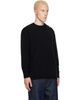 BALMAIN BALMAIN Black Buttoned Eco-Cashmere Knit Sweater - 2