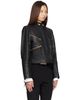 BALMAIN BALMAIN Black Buttoned Lambskin Biker Jacket - 2