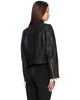 BALMAIN BALMAIN Black Buttoned Lambskin Biker Jacket - 3