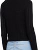 BALMAIN BALMAIN Black Cropped Ribbed Knit Cardigan - 3