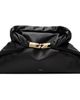 BALMAIN BALMAIN Black 'Dinner At 8' Medium Smooth Leather Clutch - 1