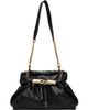 BALMAIN BALMAIN Black 'Dinner At 8' Small Smooth Leather Bag - 1