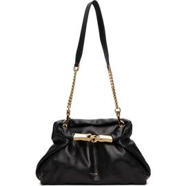 BALMAIN BALMAIN Black 'Dinner At 8' Small Smooth Leather Bag