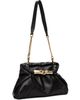 BALMAIN BALMAIN Black 'Dinner At 8' Small Smooth Leather Bag - 2