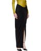 BALMAIN BALMAIN Black Draped Slit Maxi Skirt - 2