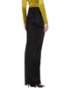 BALMAIN BALMAIN Black Draped Slit Maxi Skirt - 3