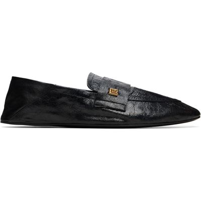BALMAIN BALMAIN Black Flat Loafers