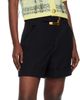 BALMAIN BALMAIN Black Grain De Poudre Belt Shorts - 4