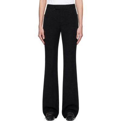 BALMAIN BALMAIN Black Grain De Poudre Tailored Trousers