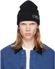 BALMAIN BALMAIN Black Label Wool Beanie - 1