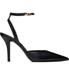 BALMAIN BALMAIN Black Leather Strappy Heels