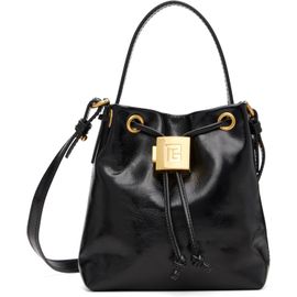 BALMAIN BALMAIN Black Mini Pulse Bucket Bag