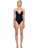 BALMAIN BALMAIN Black Monogram Swimsuit - 1