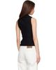 BALMAIN BALMAIN Black One Shoulder Top - 3