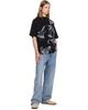 BALMAIN BALMAIN Black Printed 'Balmain Flower' T-shirt - 4