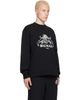 BALMAIN BALMAIN Black Printed 'Balmain Vine' Sweatshirt - 2