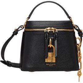 BALMAIN BALMAIN Black Pulse Vanity Leather Bag