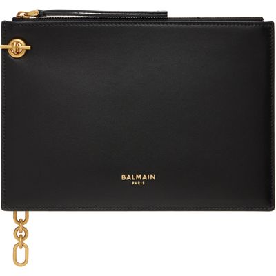 BALMAIN BALMAIN Black Pulse Zipped Pouch
