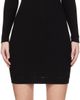 BALMAIN BALMAIN Black Shoulder Cut Mini Dress - 1