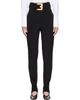 BALMAIN BALMAIN Black Stretch Belt Leggings - 1