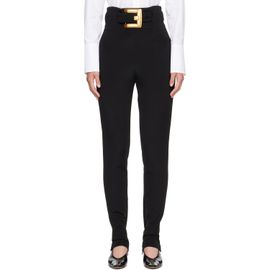 BALMAIN BALMAIN Black Stretch Belt Leggings