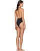 BALMAIN BALMAIN Black Studded Logo Halter Swimsuit - 3