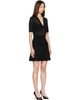 BALMAIN BALMAIN Black V-Neck Knit Flare Minidress - 2