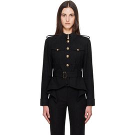 BALMAIN BALMAIN Black Wool Signature Jacket