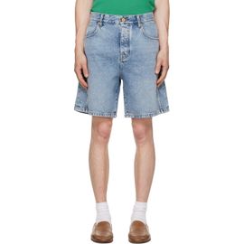 BALMAIN BALMAIN Blue Bermuda Denim Shorts