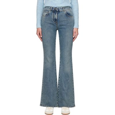 BALMAIN BALMAIN Blue Bootcut Faded Denim Jeans