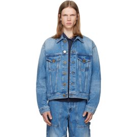 BALMAIN BALMAIN Blue Faded Denim Jacket
