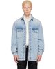 BALMAIN BALMAIN Blue Faded Denim Shirt - 1