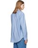 BALMAIN BALMAIN Blue Herringbone Poplin Regular Shirt - 3