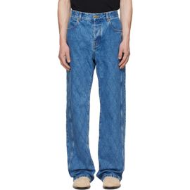 BALMAIN BALMAIN Blue Loose Denim Jeans