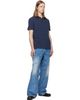BALMAIN BALMAIN Blue Small Vintage Embroidered Polo - 4