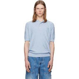 BALMAIN BALMAIN Blue Vintage Knit Polo