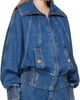 BALMAIN BALMAIN Blue Zipped Denim Bomber Jacket - 2