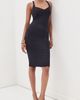 Balmain Balmain Bodycon Compact Jersey Knee Length Dress Ardoise - 2